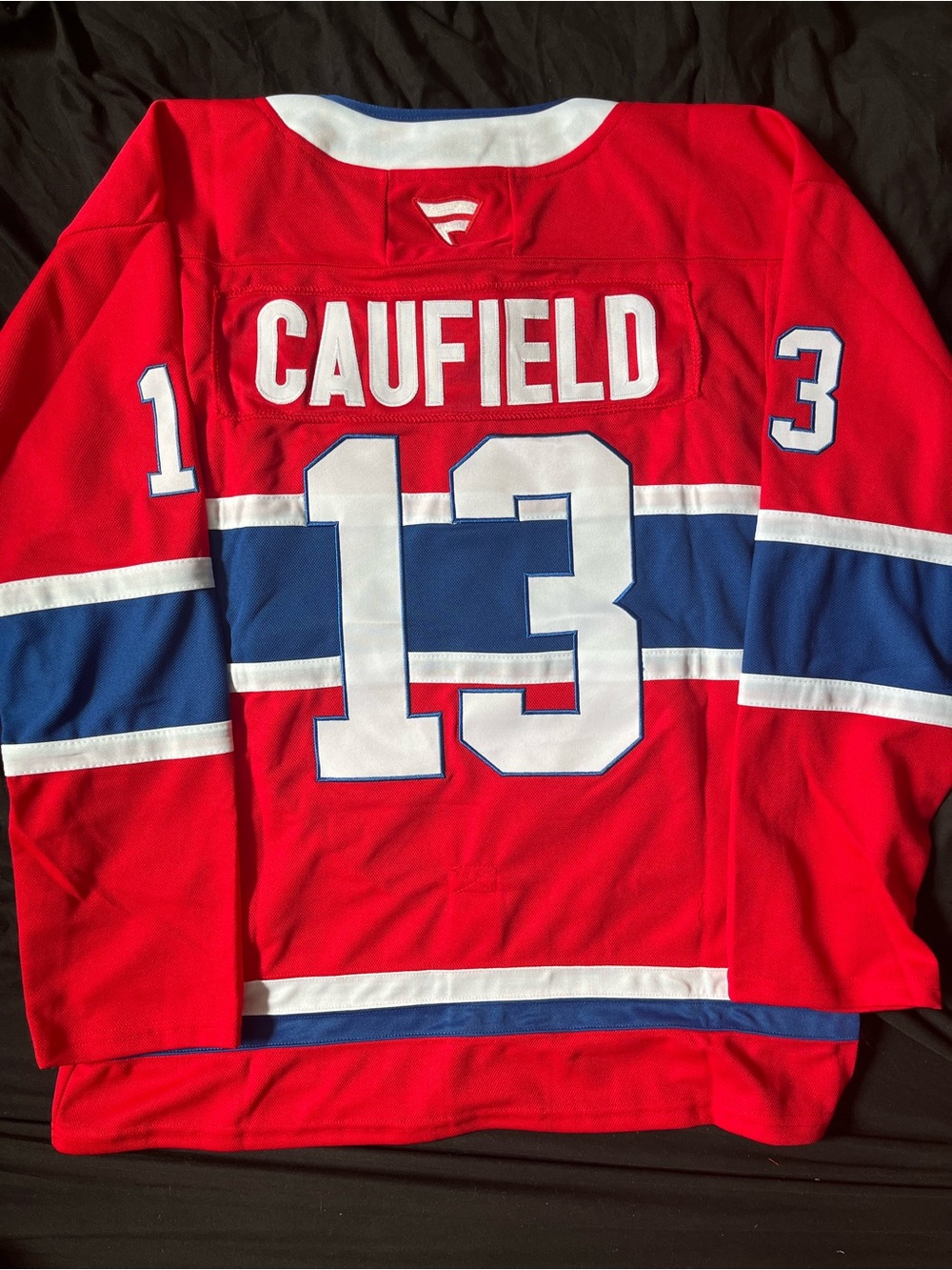 NEW Cole Caufield Montreal Canadiens Hockey Jersey With Fight Strap! Size L & XL